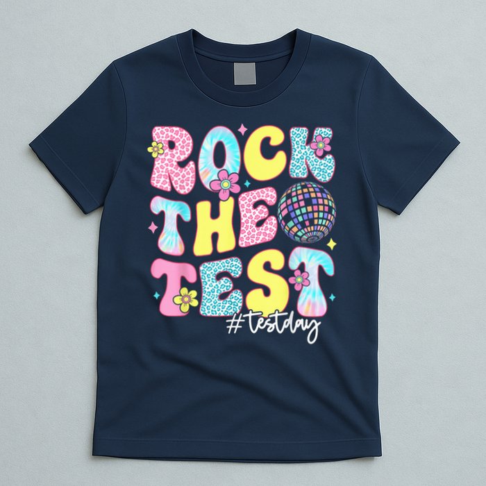Rock The Test Testing Day Retro Motivational Teacher Student T-Shirt