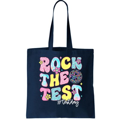 Rock The Test Testing Day Retro Motivational Teacher Student Bag