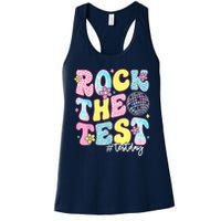 Rock The Test Testing Day Retro Motivational Teacher Student Womens Tank Top