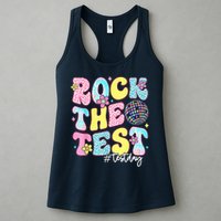 Rock The Test Testing Day Retro Motivational Teacher Student Womens Tank Top