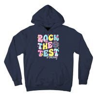 Rock The Test Testing Day Retro Motivational Teacher Student Tall Hoodie
