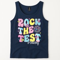 Rock The Test Testing Day Retro Motivational Teacher Student Tank Top