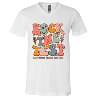 Rock The Test Testing Day DonT Stress Do Your Best Test Day V-Neck T-Shirt