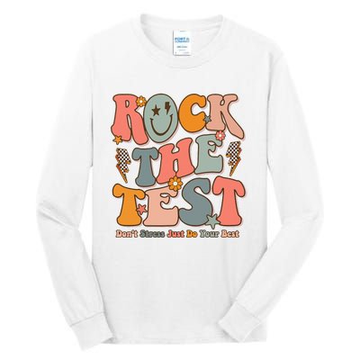 Rock The Test Testing Day DonT Stress Do Your Best Test Day Tall Long Sleeve T-Shirt