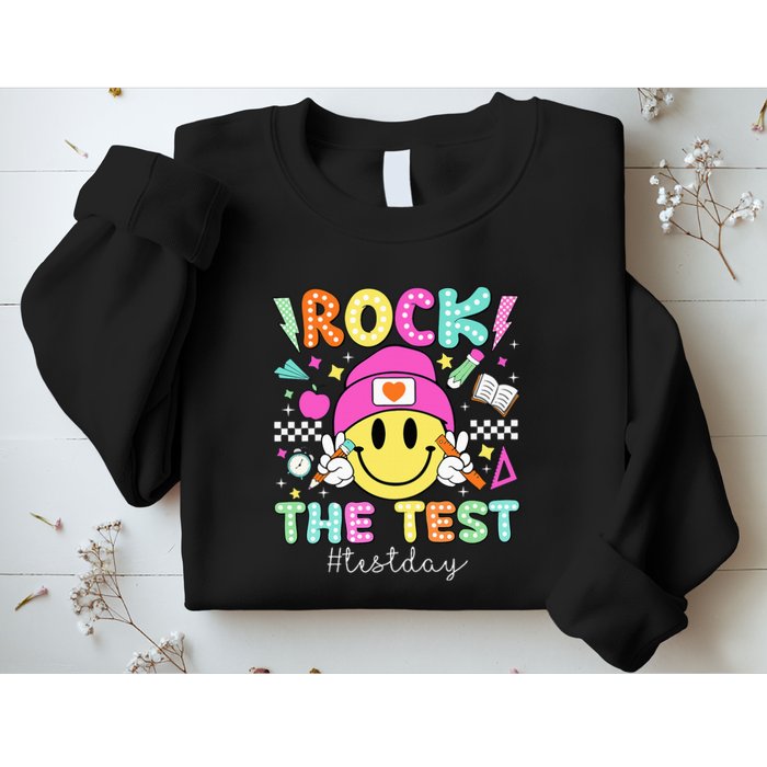 Rock The Test Testing Day Motivational Teachers Students Sweatshirt