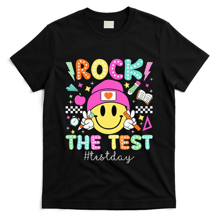 Rock The Test Testing Day Motivational Teachers Students T-Shirt