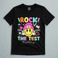 Rock The Test Testing Day Motivational Teachers Students T-Shirt