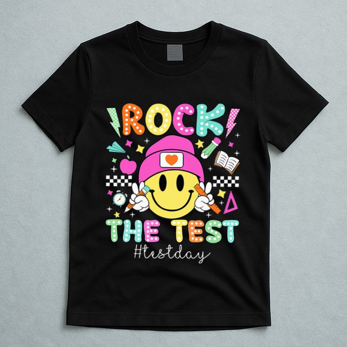Rock The Test Testing Day Motivational Teachers Students T-Shirt
