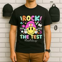 Rock The Test Testing Day Motivational Teachers Students T-Shirt