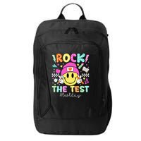 Rock The Test Testing Day Motivational Teachers Students City Backpack