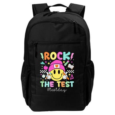 Rock The Test Testing Day Motivational Teachers Students Backpack