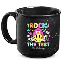 Rock The Test Testing Day Motivational Teachers Students 15oz Campfire Ceramic Mug