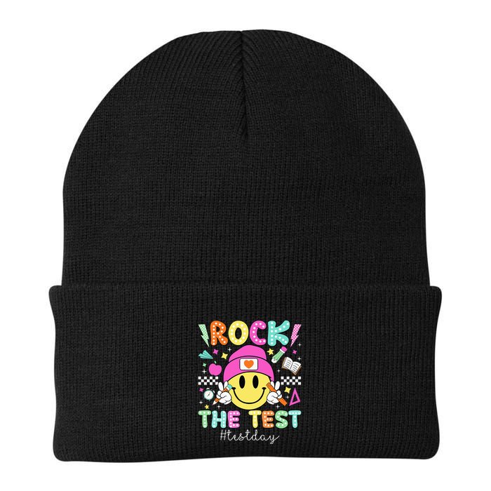 Rock The Test Testing Day Motivational Teachers Students Beanie