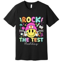 Rock The Test Testing Day Motivational Teachers Students Premium T-Shirt