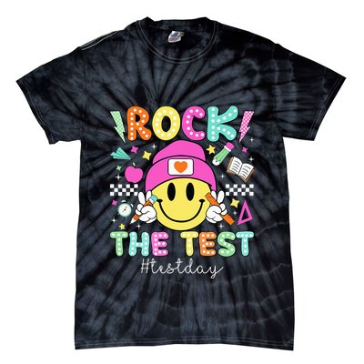 Rock The Test Testing Day Motivational Teachers Students Tie-Dye T-Shirt