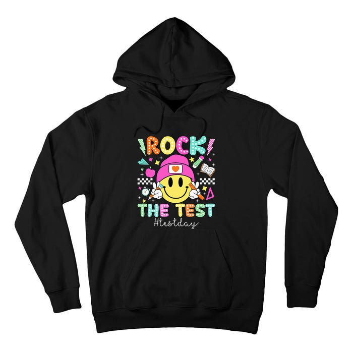 Rock The Test Testing Day Motivational Teachers Students Tall Hoodie