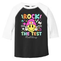 Rock The Test Testing Day Motivational Teachers Students Toddler Fine Jersey T-Shirt