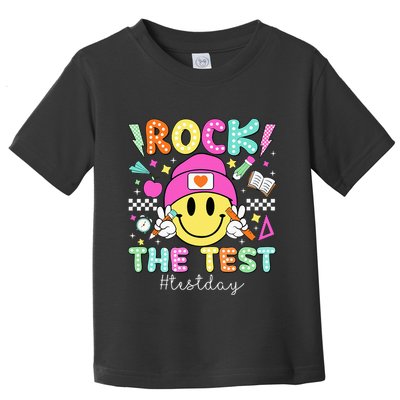 Rock The Test Testing Day Motivational Teachers Students Toddler T-Shirt