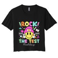 Rock The Test Testing Day Motivational Teachers Students Crop Top
