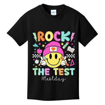 Rock The Test Testing Day Motivational Teachers Students Kids T-Shirt