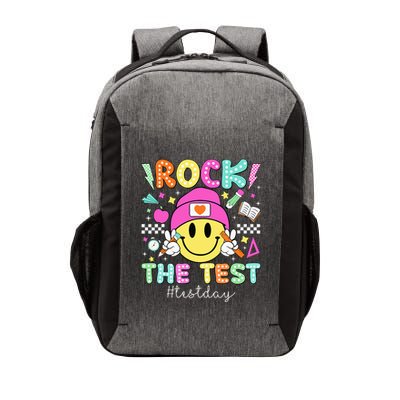 Rock The Test Testing Day Motivational Teachers Students Vector Backpack