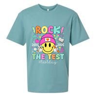 Rock The Test Testing Day Motivational Teachers Students Sueded Cloud Jersey T-Shirt