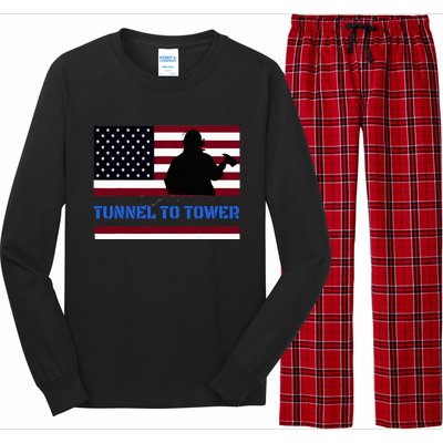 Rush Tunnel To Tower Vintage Firefighter Gift Long Sleeve Pajama Set