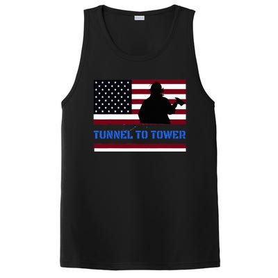 Rush Tunnel To Tower Vintage Firefighter Gift PosiCharge Competitor Tank