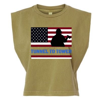 Rush Tunnel To Tower Vintage Firefighter Gift Garment-Dyed Women's Muscle Tee