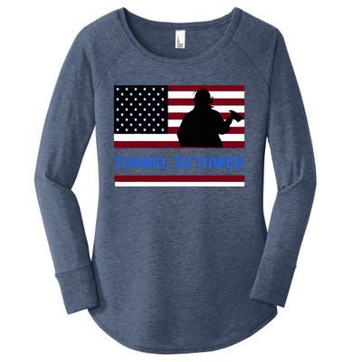 Rush Tunnel To Tower Vintage Firefighter Gift Women's Perfect Tri Tunic Long Sleeve Shirt