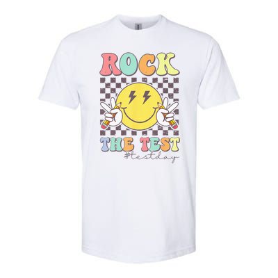 Rock The Test Testing Day Retro Motivational Teacher Student Softstyle CVC T-Shirt