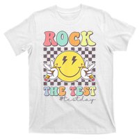 Rock The Test Testing Day Retro Motivational Teacher Student T-Shirt