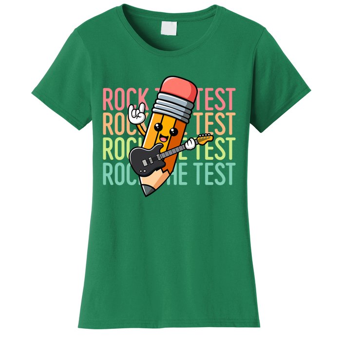 Rock The Test Day Teacher Testing Day Women's T-Shirt