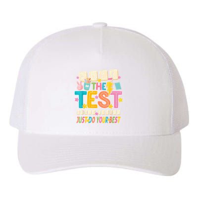 Rock The Test Don't Stress Just Do Your Best Teacher Testing Yupoong Adult 5-Panel Trucker Hat