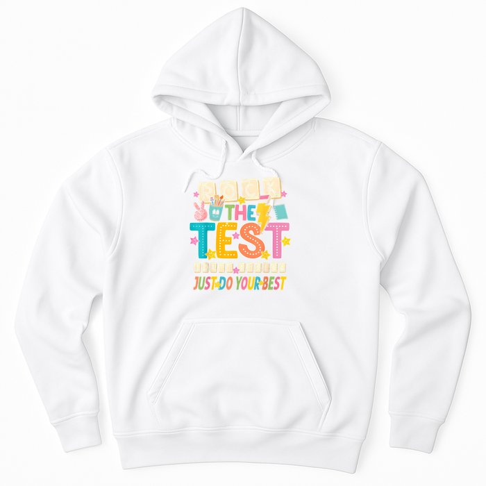 Rock The Test Don't Stress Just Do Your Best Teacher Testing Hoodie