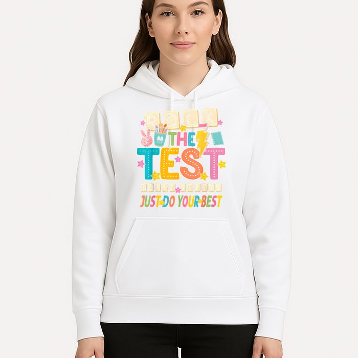 Rock The Test Don't Stress Just Do Your Best Teacher Testing Hoodie