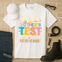 Rock The Test Don't Stress Just Do Your Best Teacher Testing Tall T-Shirt