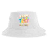 Rock The Test Don't Stress Just Do Your Best Teacher Testing Sustainable Bucket Hat