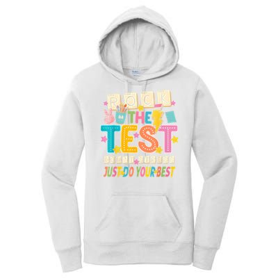 Rock The Test Don't Stress Just Do Your Best Teacher Testing Women's Pullover Hoodie