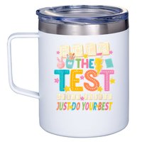 Rock The Test Don't Stress Just Do Your Best Teacher Testing 12oz Stainless Steel Coffee Mug