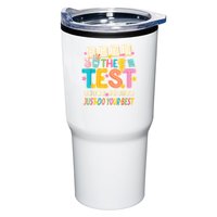 Rock The Test Don't Stress Just Do Your Best Teacher Testing Tumbler