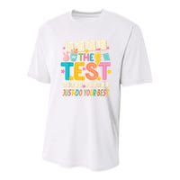 Rock The Test Don't Stress Just Do Your Best Teacher Testing Youth Performance Sprint T-Shirt