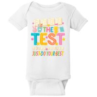 Rock The Test Don't Stress Just Do Your Best Teacher Testing Baby Bodysuit