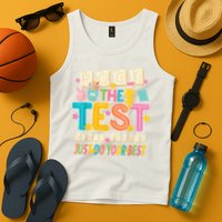 Rock The Test Don't Stress Just Do Your Best Teacher Testing Tank Top