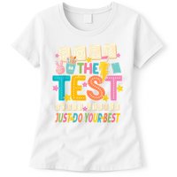 Rock The Test Don't Stress Just Do Your Best Teacher Testing Womens T-Shirt
