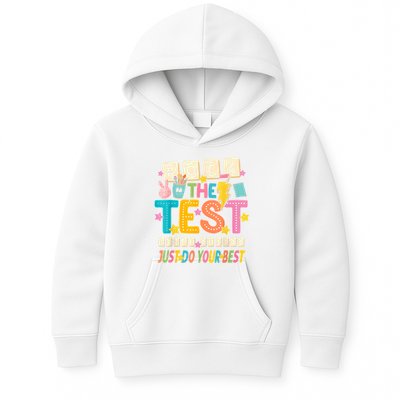 Rock The Test Don't Stress Just Do Your Best Teacher Testing Kids Hoodie