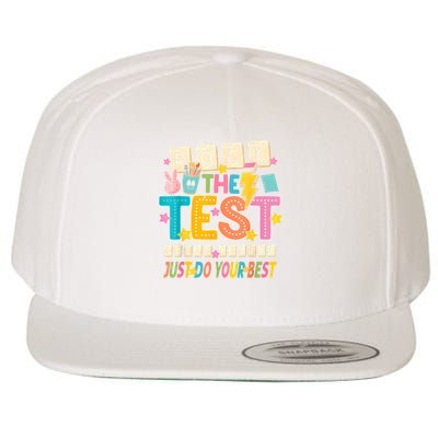 Rock The Test Don't Stress Just Do Your Best Teacher Testing Wool Snapback Cap