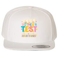 Rock The Test Don't Stress Just Do Your Best Teacher Testing Wool Snapback Cap