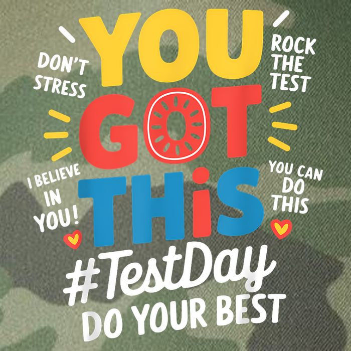 Rock The Test Testing Day Teacher Motivational You Got This Legacy Tie Dye Trucker Hat