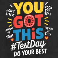 Rock The Test Testing Day Teacher Motivational You Got This 7 Panel Mesh Trucker Snapback Hat